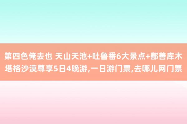 第四色俺去也 天山天池+吐鲁番6大景点+鄯善库木塔格沙漠尊享5日4晚游，一日游门票，去哪儿网门票